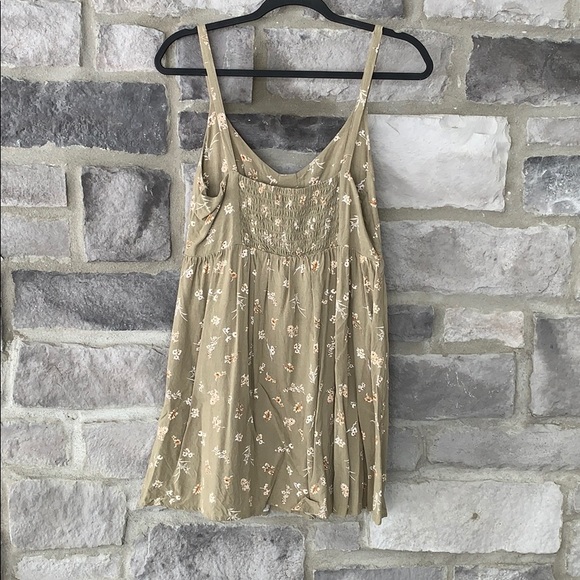 Taupe green summer dress - Picture 2 of 5